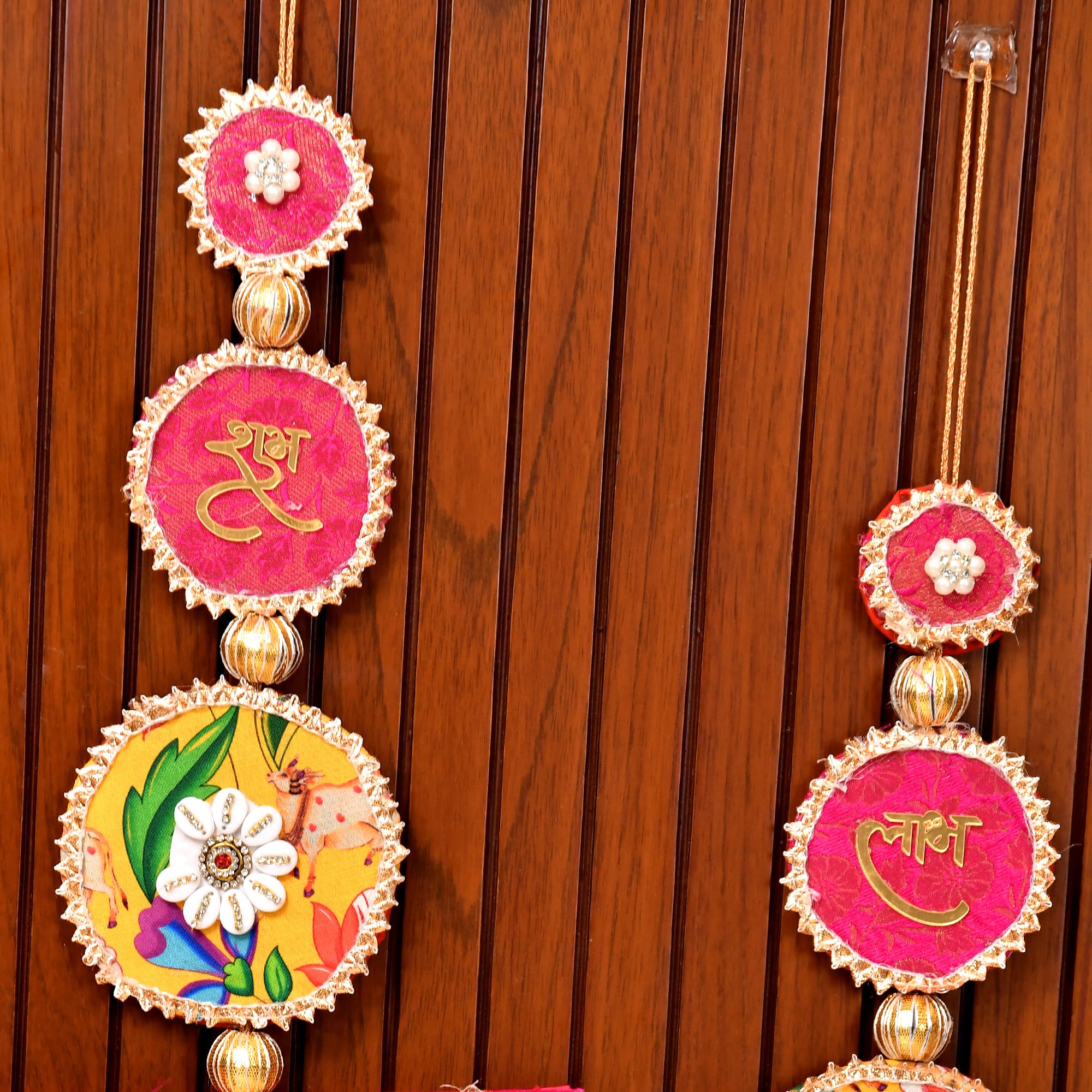 Shubh Labh for Door Entrance Latkan Wall & Door Hanging Decoration Items ( LTKN155-1SET )