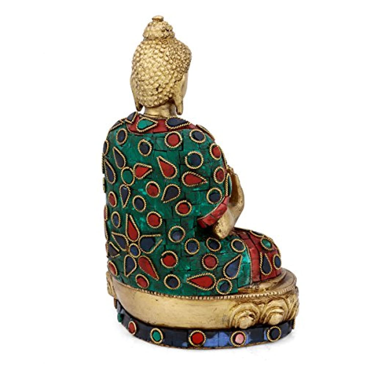 Brass Blessing Buddha Decorative Figurine