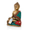 Brass Buddha Statue Idol Tibetan Shakyamuni Earth Touching Fengshui Buddhism-Bts201
