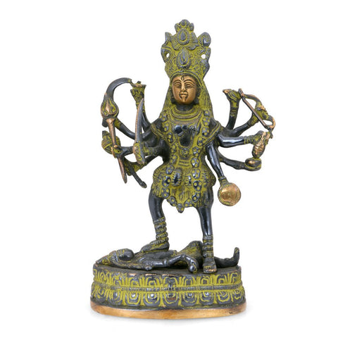 Maa Kali Idol Vintage Look Statue For Home Office Puja