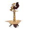 Brass Antique Bird Diya Puja Oil Lamp Showpiece 