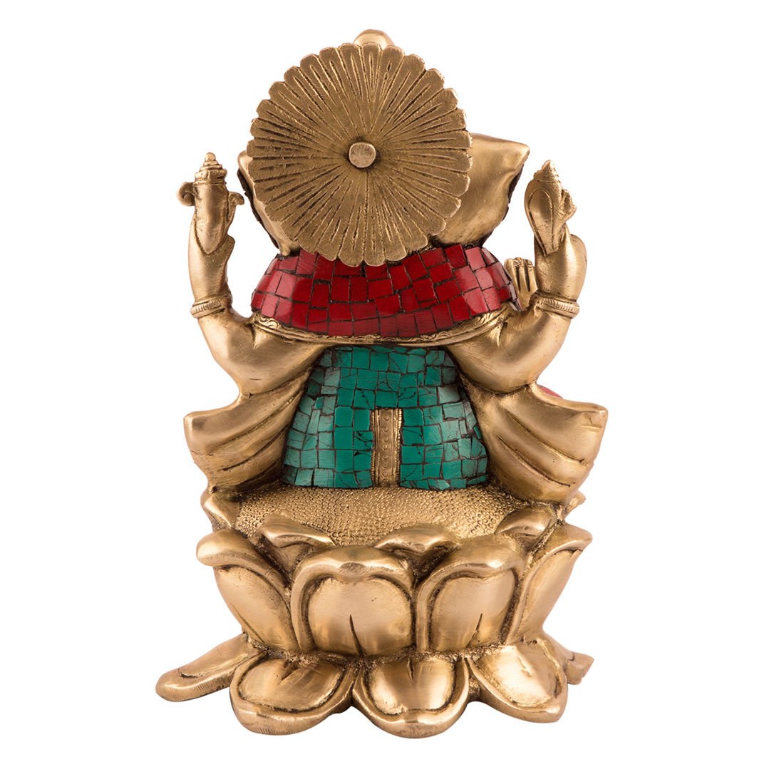 Brass Lakshmi Ganesh Saraswati Idol Murti Statue