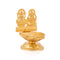 Lakshmi Ganesh Metal Idol With Diya Oil Lamp Showpiece Lgbs122
