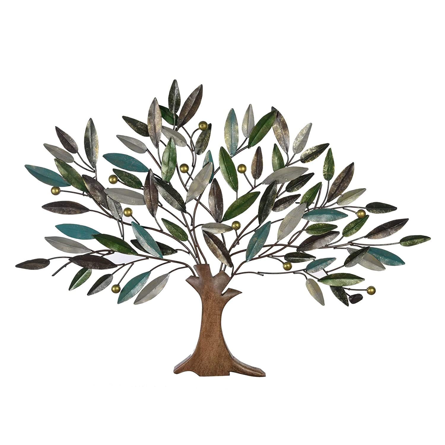 Metal Multicolor Tree Of Life Wall Hanging Showpiece