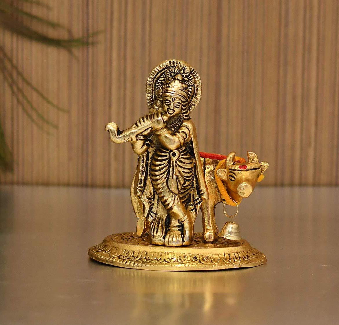 Buy CraftVatika Lord Krishna Idol Brass Decorative Showpiece