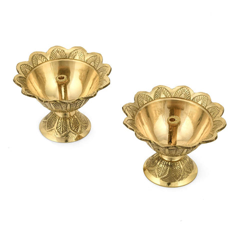 Brass Traditional Devdas Puja Lamp For Decor Dfbs160-1