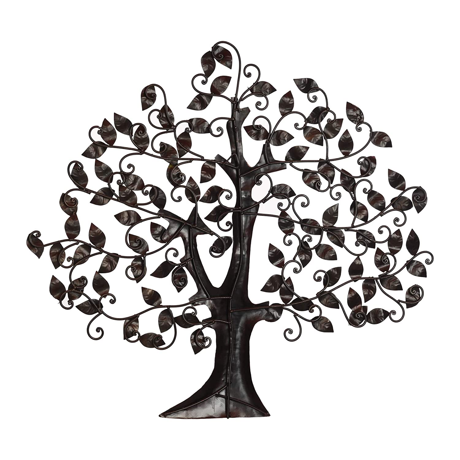 Metal Multicolor Tree Of Wisdom & Life Mounted Wall Hanging Showpiece