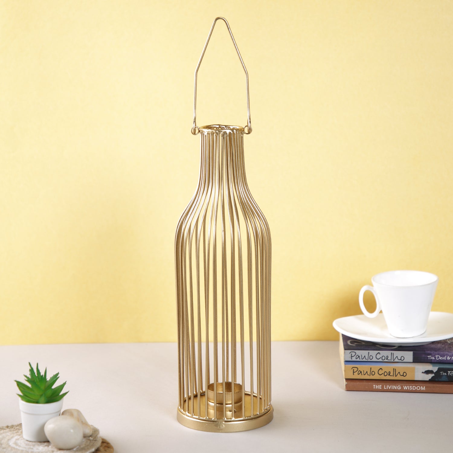Metal Cage Design Tealight Candle Holder