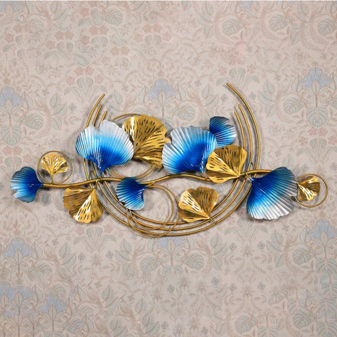 Iron 3D Floral Accent Wall Hanging Showpiece