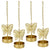 Butterfly Metal Tealight Candle Hanging Holder (Pack of 4)