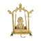 Ceramic Lord Ganesha idol With Golden Jhula