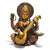 Brass Maa Sarasvati Idol With Holding Veena Decorative Sculpture