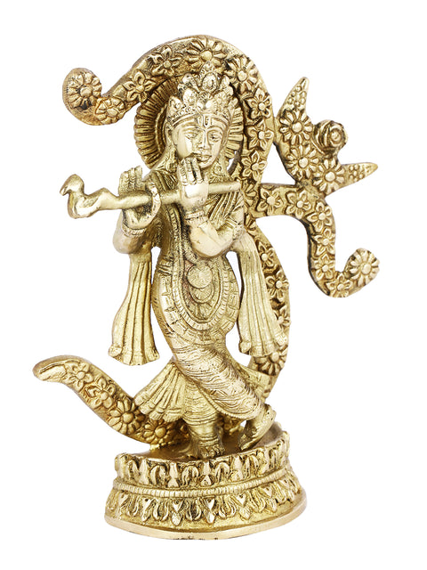 Large Brass Krishna Om Idol Kbs121