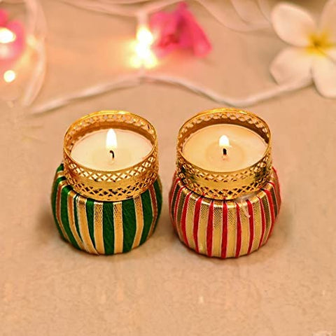 Handmade Decorative Tealight Candle Holder Set of 2