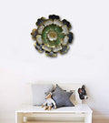Wrought-iron twirled spread flower pattern Wall Hanging