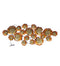 Metal 3D Brown Golden Flower With LED Lights Wall Hanging Showpiece 