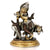 Brass Lord Krishna Playing Flute With Cow Kbs106