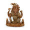 Blessing Pagdi Ganesh Brass Murti (9 X 7 X 6 Inches) Gbs174