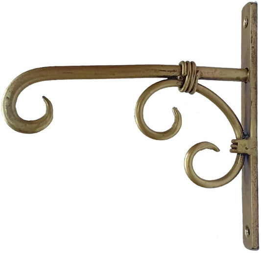 Handmade Brass Wall Bracket Hook With Antique Finish