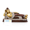 Brass Resting Buddha Idol Statue