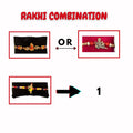 Set of 2 Rakhi For Brother With Chocolate Combo 