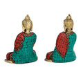 Pair Of Lord Buddha Brass Idol Showpiece