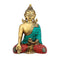 Brass Lord Buddha Idol With Scared Kalash Figurine 