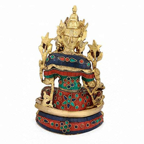 Multicolored Blessing Tara Buddha Brass Statue Tts106-New