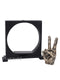 Victory Sign Hand Gesture of Polyresin Showpiece