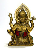 Ganpati idol Sitting on Mooshak Mouse Decorative Sculpture 