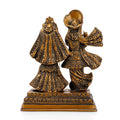 Brass Standing Radha Krishna Idol Murti Statue