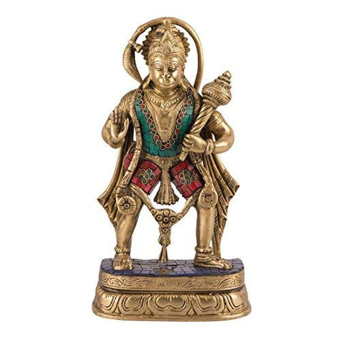 Large Handmade Hanuman Idol Decorative Brass Statue