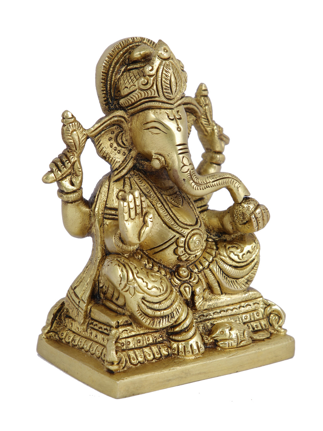 Buy Online Lord Ganesha Brass Idol– CraftVatika