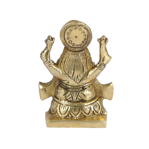 Goddess Lakshmi Sitting Posture Brass Idol Lbs123