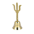 Brass Hindu Hand Held Trishul Puja Bell DFBS438