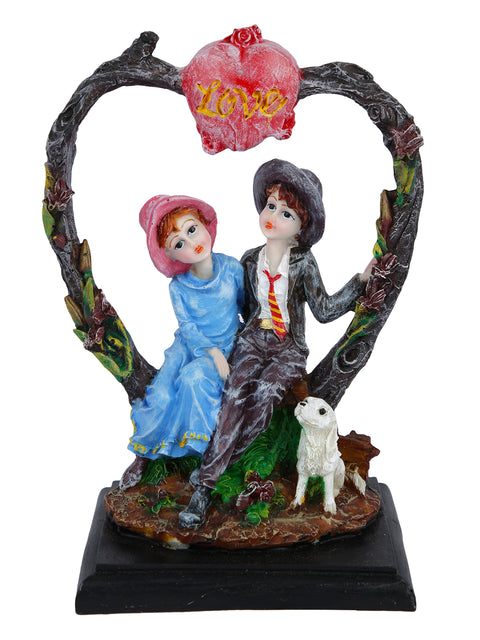 Couple on Heart Shape  Sculpture Figurine CPLMAS118