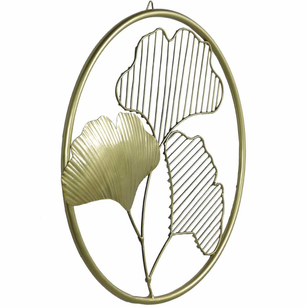 Metal Leafs Wall Mounted Hanging Showpiece