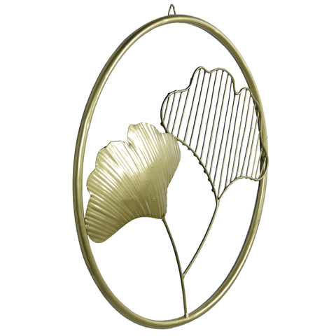 Metal Leafs Wall Mounted Hanging Showpiece