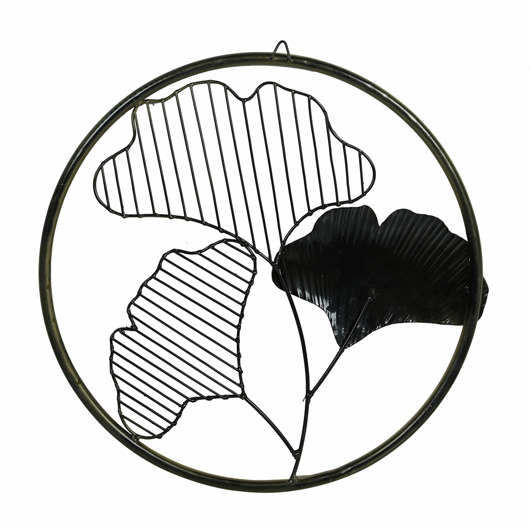 Metal Leafs Wall Mounted Hanging Showpiece