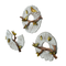 Metal Birds On Branches Frame  Wall Hanging Showpiece (Set Of 3) Dfmw396