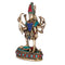 Multicolored Sculpture of Kali Maa With Shiva Brass Statue