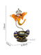 Metal Ganesha Idol Tealight Candle Holder Stand Showpiece