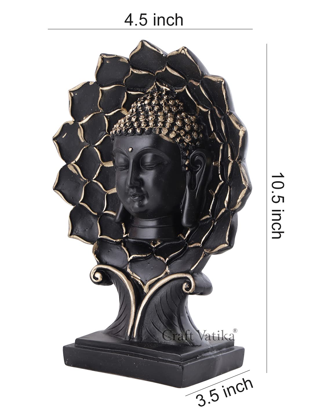 Buddha Head Place on Tree Showpiece | Home Decor Statue