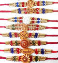 Multicolor Combo of 8 Rakhi Set for Men