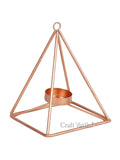 Geometric Triangle Metal Tealight Candle Holder Stand
