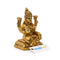 Brass Sitting Lakshmi Ganesha Idol Murti Statue