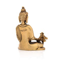 Brass Shakyamuni Gautam Buddha Decorative Statue With Sacred Kalash Bbs262