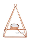 Geometric Triangle Metal Tealight Candle Holder Stand