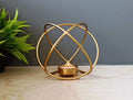 Metal Nordic Geometric Tealight Candle Holder Stand Showpiece