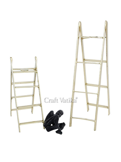 Set of 2 Thinking Men Decorative Sculpture Metal Showpiece